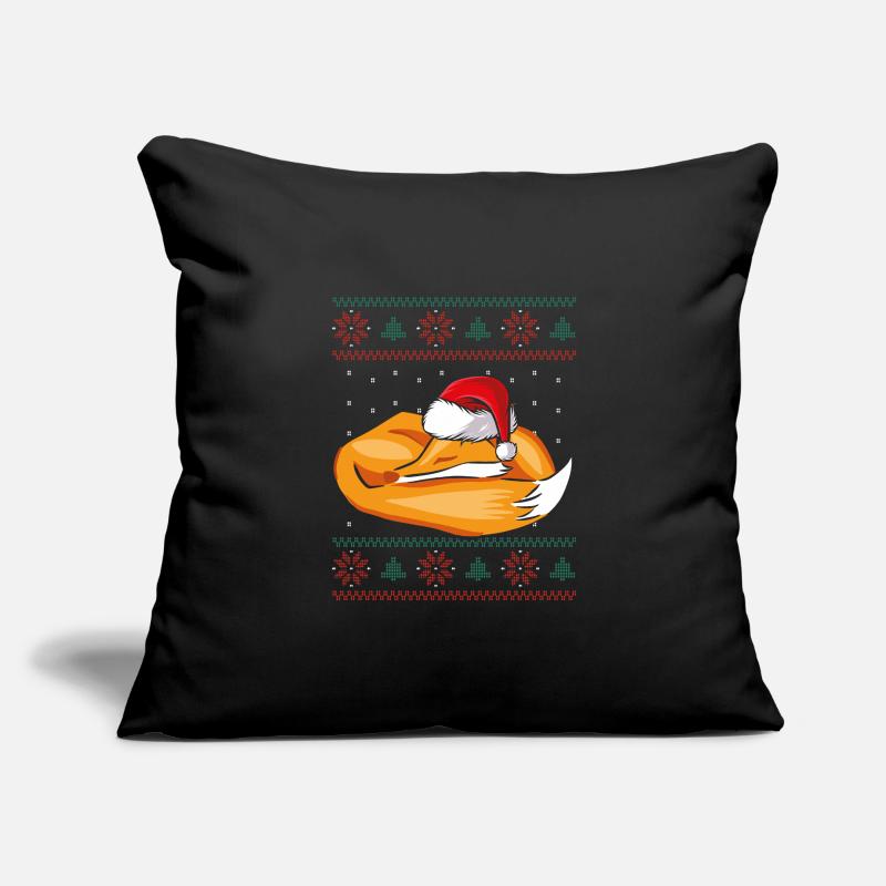 Sleeping Christmas Fox Sofa pillowcase 17,3'' x 17,3'' (45 x 45 cm)