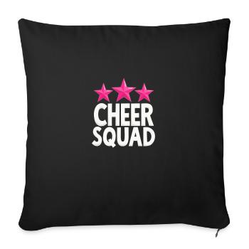 L’équipe de cheerleading de Cheer Squad ravie - Housse de coussin décorative 45 x 45 cm - noir - Devant