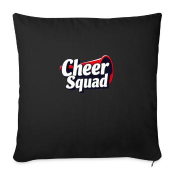 Cheer Squad Cheerleading Équipe Fun - Housse de coussin décorative 45 x 45 cm - noir - Devant