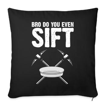 Gold Diggers Panning Gold Gold Mining Designs - Sofa pillowcase 17,3'' x 17,3'' (45 x 45 cm) - black - Front
