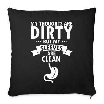 Gastric Bypass and Gastric Bypass Operation Design - Sofa pillowcase 17,3'' x 17,3'' (45 x 45 cm) - black - Front