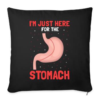 Gastric Bypass and Gastric Bypass Operation Design - Sofa pillowcase 17,3'' x 17,3'' (45 x 45 cm) - black - Front