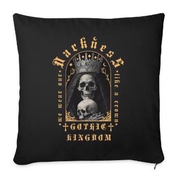 Gothic Kingdom - Sofa pillowcase 17,3'' x 17,3'' (45 x 45 cm) - black - Front
