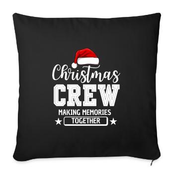 CHRISTMAS CREW - Sofa pillowcase 17,3'' x 17,3'' (45 x 45 cm) - black - Front