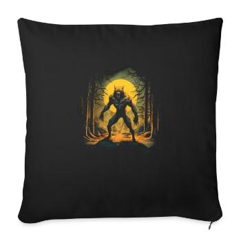 Dog Wolf Werewolf Cerberus Hellhound myth - Sofa pillowcase 17,3'' x 17,3'' (45 x 45 cm) - black - Front