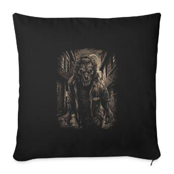 Dog Wolf Werewolf Cerberus Hellhound myth - Sofa pillowcase 17,3'' x 17,3'' (45 x 45 cm) - black - Front
