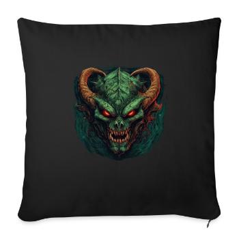 Monster Monster Demon Devil Vampire Guhl Zombie - Housse de coussin décorative 45 x 45 cm - noir - Devant