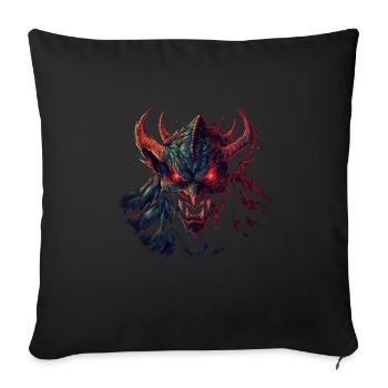 Monster Monster Demon Devil Vampire Guhl Zombie - Sofa pillowcase 17,3'' x 17,3'' (45 x 45 cm) - black - Front