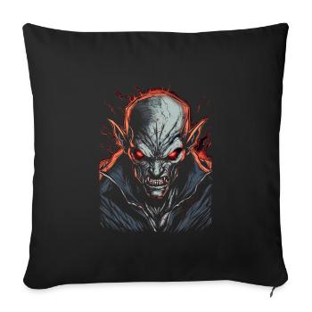 Monster Monster Demon Devil Vampire Guhl Zombie - Sofa pillowcase 17,3'' x 17,3'' (45 x 45 cm) - black - Front