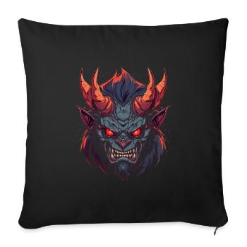 Monster Monster Demon Devil Vampire Guhl Zombie - Sofa pillowcase 17,3'' x 17,3'' (45 x 45 cm) - black - Front