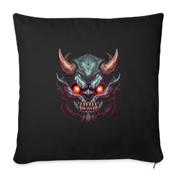 Monster Monster Demon Devil Vampire Guhl Zombie - Housse de coussin décorative 45 x 45 cm - noir - Devant