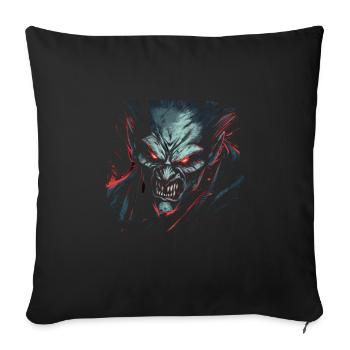 Monster Monster Demon Devil Vampire Guhl Zombie - Housse de coussin décorative 45 x 45 cm - noir - Devant