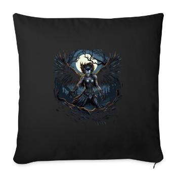 Monster Monster Demon Devil Vampire Guhl Zombie - Housse de coussin décorative 45 x 45 cm - noir - Devant