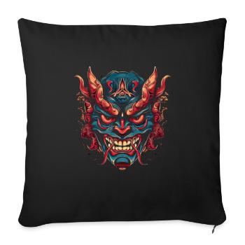Monster Monster Demon Devil Vampire Guhl Zombie - Housse de coussin décorative 45 x 45 cm - noir - Devant