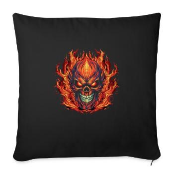 Monster Monster Demon Devil Vampire Guhl Zombie - Housse de coussin décorative 45 x 45 cm - noir - Devant