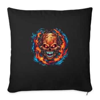 Monster Monster Demon Devil Vampire Guhl Zombie - Housse de coussin décorative 45 x 45 cm - noir - Devant