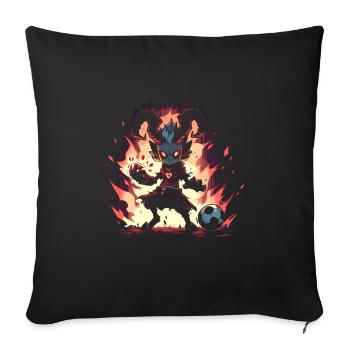 Monster Monster Demon Devil Vampire Guhl Zombie - Sofa pillowcase 17,3'' x 17,3'' (45 x 45 cm) - black - Front