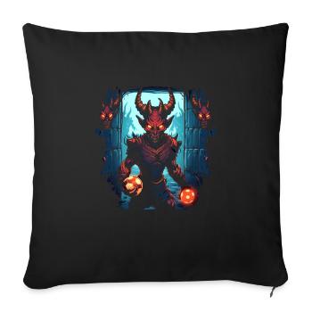 Monster Monster Demon Devil Vampire Guhl Zombie - Housse de coussin décorative 45 x 45 cm - noir - Devant