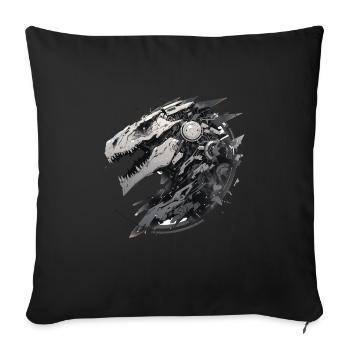 Mecha Animal Tiger Wolf Fox Dino Bear Cyborg - Sofa pillowcase 17,3'' x 17,3'' (45 x 45 cm) - black - Front