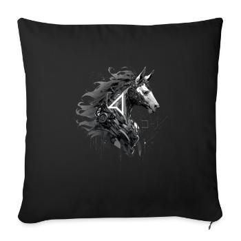 Mecha Animal Tiger Wolf Fox Dino Bear Cyborg - Sofa pillowcase 17,3'' x 17,3'' (45 x 45 cm) - black - Front