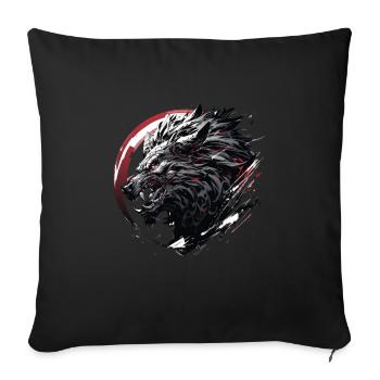Mecha Animal Tiger Wolf Fox Dino Bear Cyborg - Sofa pillowcase 17,3'' x 17,3'' (45 x 45 cm) - black - Front