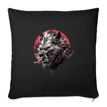 Mecha Animal Tiger Wolf Fox Dino Bear Cyborg - Sofa pillowcase 17,3'' x 17,3'' (45 x 45 cm) - black - Front