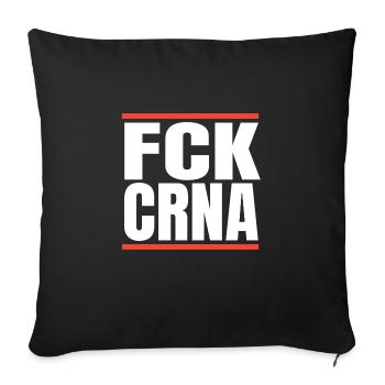 Fuck Corona Virus Pandemic Gift - Housse de coussin décorative 45 x 45 cm - noir - Devant