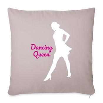 Danse tournoi Danse de société Danse latine - Housse de coussin décorative 45 x 45 cm - taupe clair - Devant