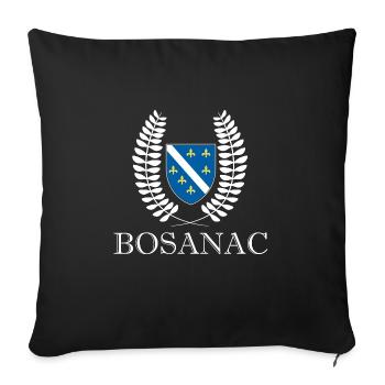 Bosnia Serbian bosnia young - Sofa pillowcase 17,3'' x 17,3'' (45 x 45 cm) - black - Front