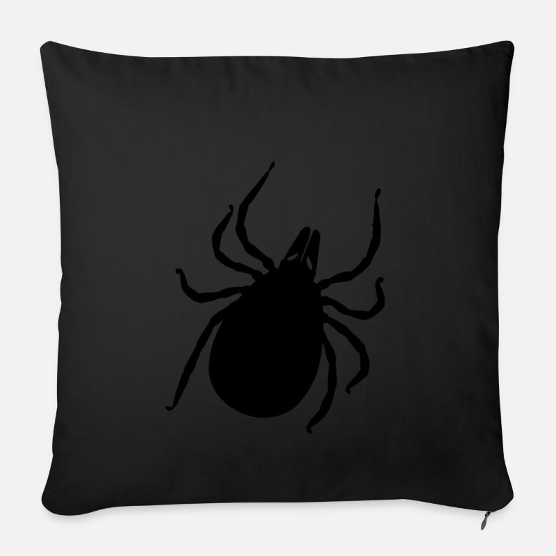 tique - Housse de coussin décorative 45 x 45 cm - noir