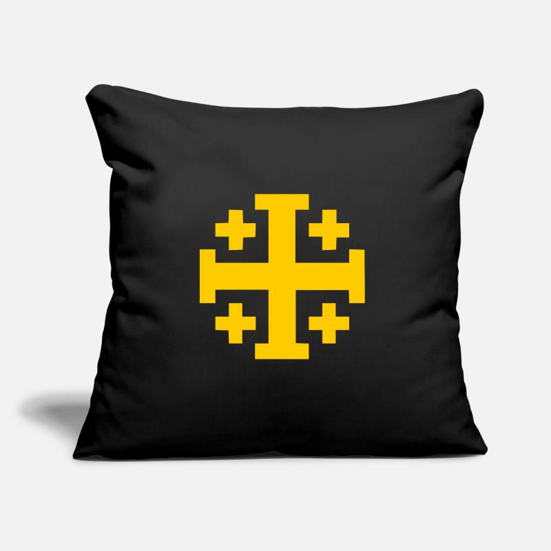 Croix de Jérusalem Croix de Jérusalem Housse de coussin décorative 45 x 45 cm