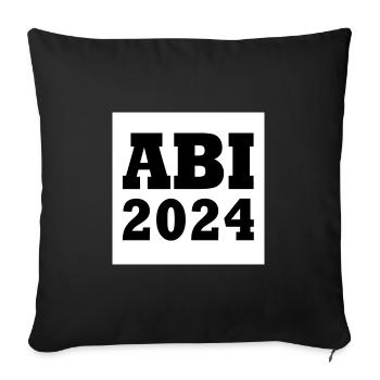 Abi 2024 - Sofakissenbezug 45 x 45 cm - Schwarz - Vorne