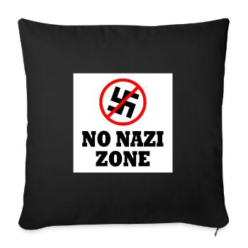 Vers la droite - Housse de coussin décorative 45 x 45 cm - noir - Devant