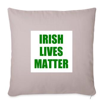 irish lives matter - Housse de coussin décorative 45 x 45 cm - taupe clair - Devant