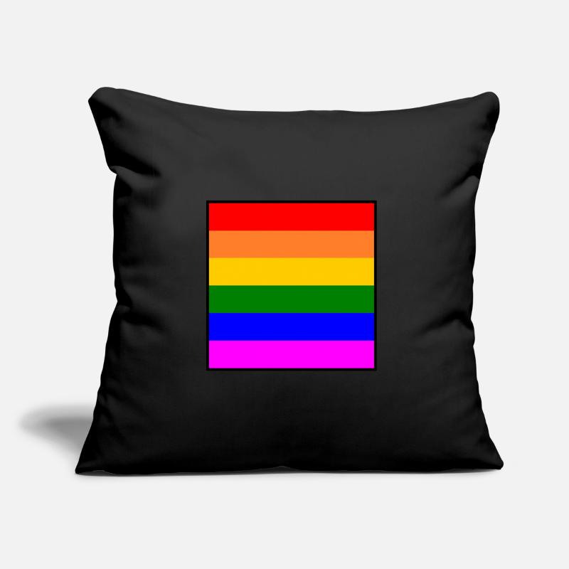 Regenbogenfahne regenbogen lgbt flagge Sofakissenbezug 45 x 45 cm