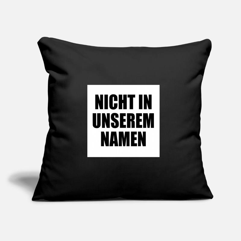 Pas en mon nom Housse de coussin décorative 45 x 45 cm