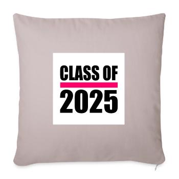 Class of 2025 - Sofa pillowcase 17,3'' x 17,3'' (45 x 45 cm) - light taupe - Front