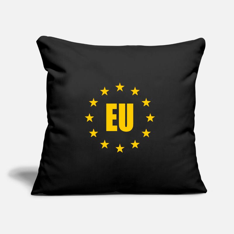 Drapeau de l’UE Housse de coussin décorative 45 x 45 cm