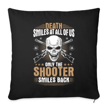 Tireur sportif Tir sportif Tireur - Housse de coussin décorative 45 x 45 cm - noir - Devant