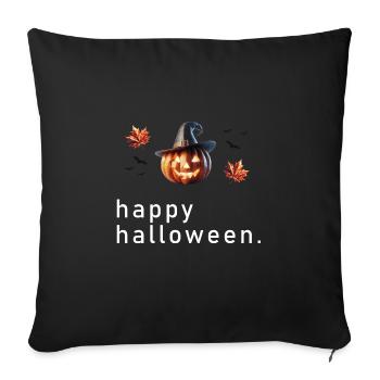 Happy Halloween Polygon - Sofakissenbezug 45 x 45 cm - Schwarz - Vorne