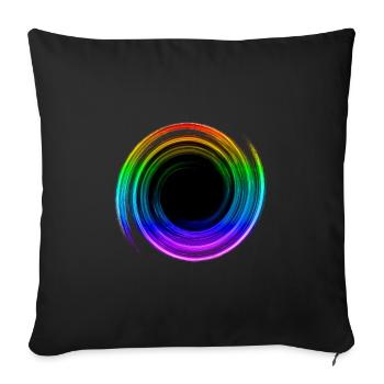 Schwarzes Loch, Weltraum, Physik, Universum, Gay - Sofakissenbezug 45 x 45 cm - Schwarz - Vorne