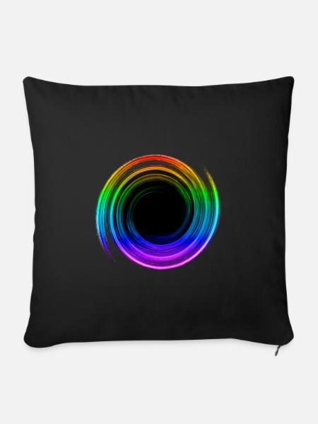 Schwarzes Loch, Weltraum, Physik, Universum, Gay - Sofakissenbezug 45 x 45 cm - Schwarz