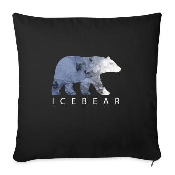 Icebear - Sofa pillowcase 17,3'' x 17,3'' (45 x 45 cm) - black - Front