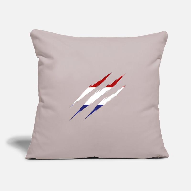 Drapeau des Pays-Bas scratch scratch scratch Amsterdam NL Housse de coussin décorative 45 x 45 cm