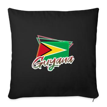 Guyana - Housse de coussin décorative 45 x 45 cm - noir - Devant