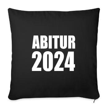 Abitur 2024 - Sofakissenbezug 45 x 45 cm - Schwarz - Vorne