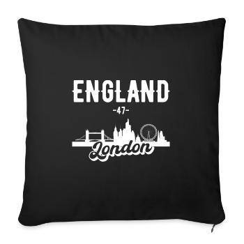 London Skyline Gift - Sofa pillowcase 17,3'' x 17,3'' (45 x 45 cm) - black - Front