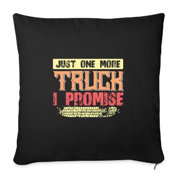 Trucker Cool Saying - Sofa pillowcase 17,3'' x 17,3'' (45 x 45 cm) - black - Front