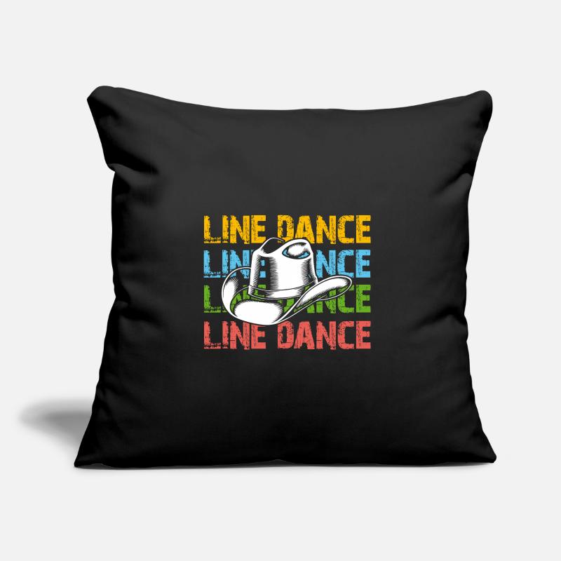 Line Dance Time Line Dancing Dancing Sofa pillowcase 17,3'' x 17,3'' (45 x 45 cm)