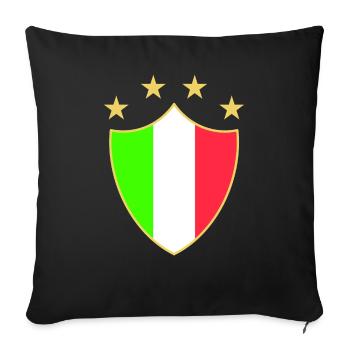 Italia fun - Sofakissenbezug 45 x 45 cm - Schwarz - Vorne